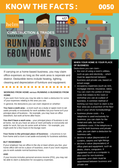 Running A Business From Home | Helm Accounting